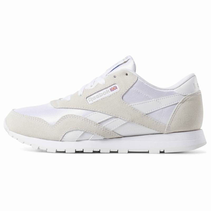 Reebok Classic Nylon Tenisky Chlapcenske - Biele/Svetlo Siva YH5325IY